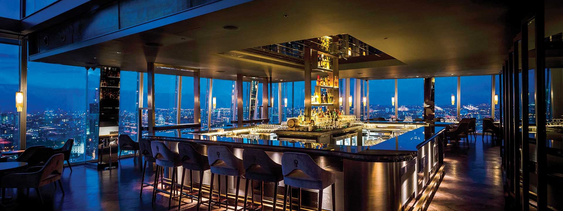 Aqua Shard atrium bar