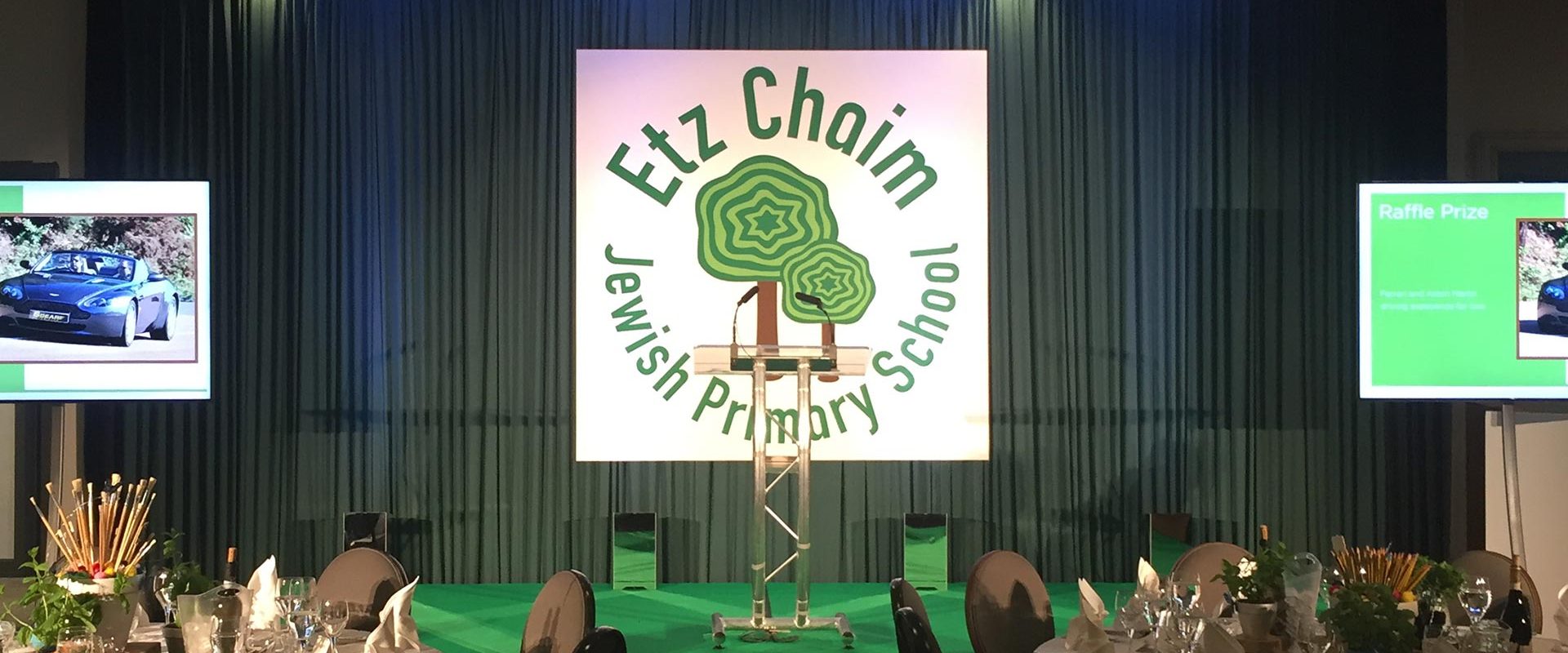 AV production for Etz Chaim school fundraising dinner