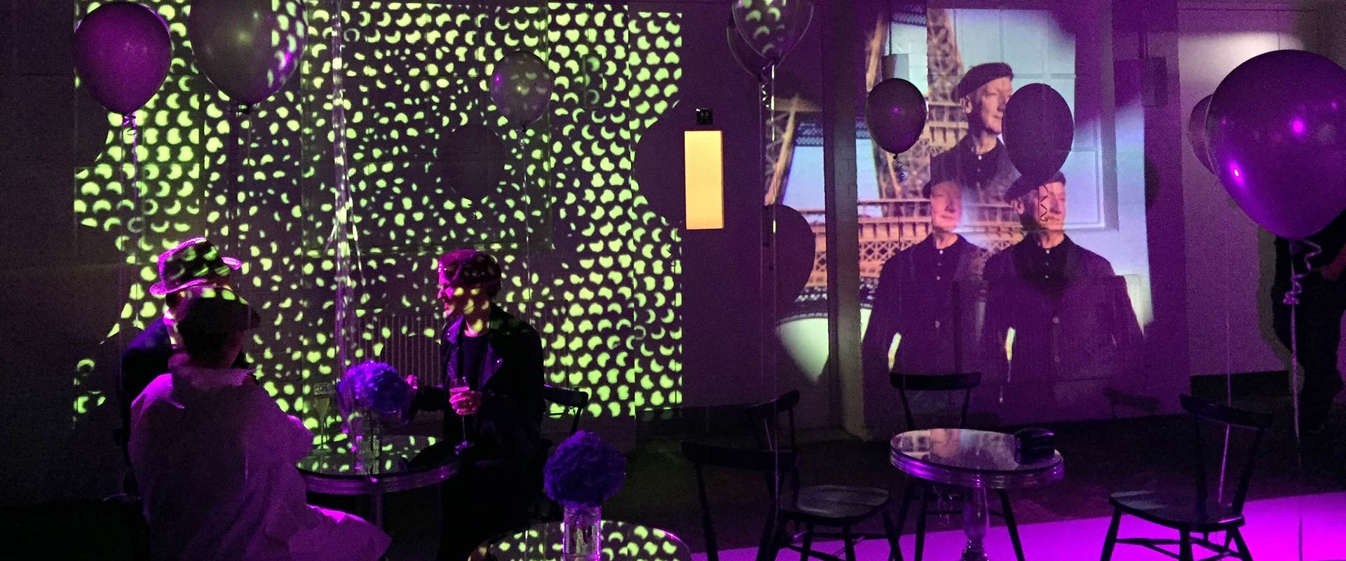 Projections at Bistrotheque event